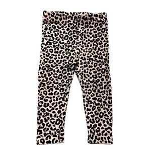 Leopard Print Leggings pink brown Baby Size 18 Months